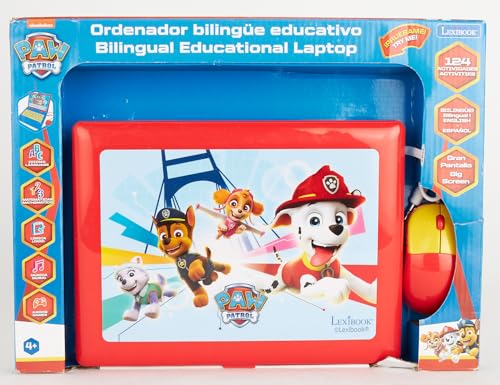 Lexibook Paw Patrol Bilingual Educational Laptop - Italian/English Learning for Kids 3+ 9