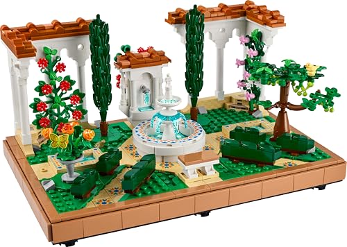 LEGO Icons Fountain Garden Building Set - 1302-Piece Decor Model for Adults 16