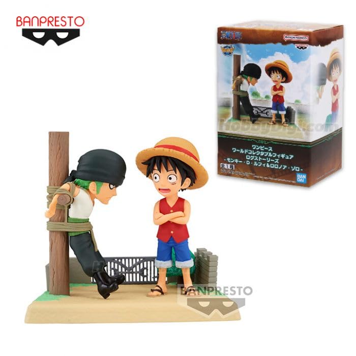 Banpresto World Collectable Log Stories One Piece - Monkey D. Luffy & Roronoa Zoro Action Figure (BPR88504)