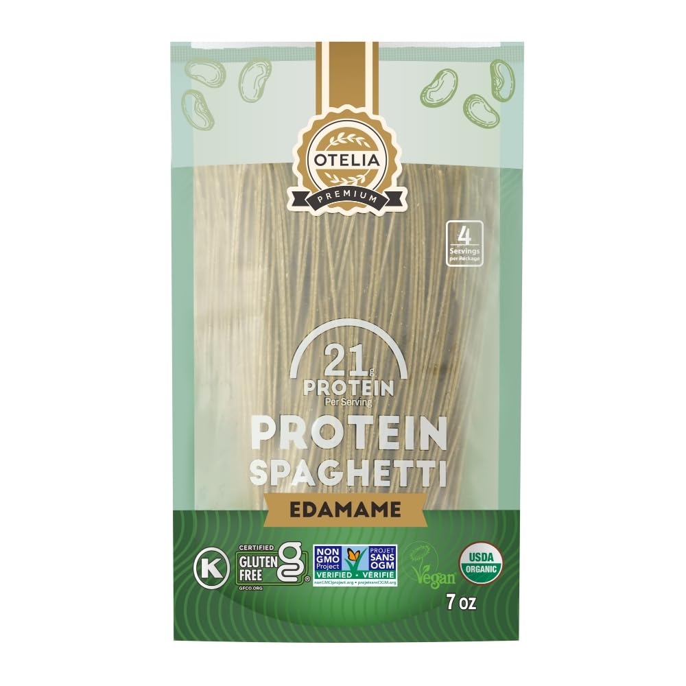 Otelia Organic Edamame Spaghetti - High Protein, Gluten Free, Low-Carb Pasta | 200g