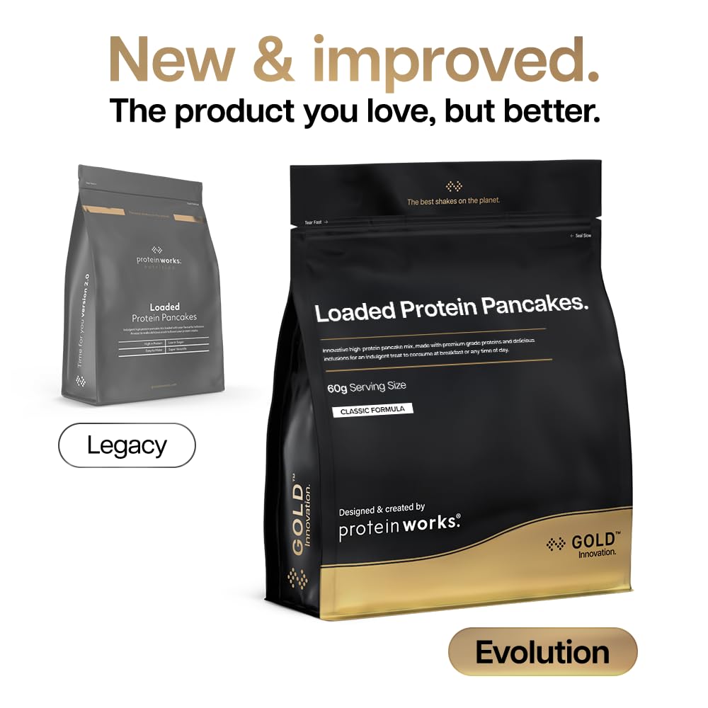 Protein Works Loaded Protein Pancake Mix - High Protein, Low Sugar | Natural Flavor | 1 Kg 2
