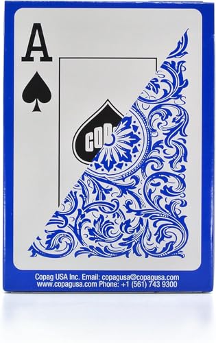 Copag Elite Single Deck Jumbo Index Blue Playing Cards