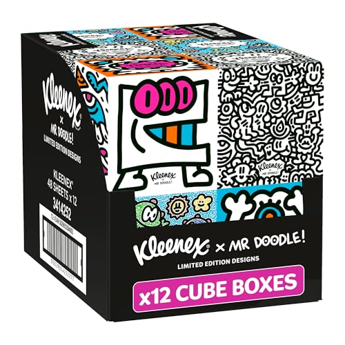 Kleenex - Mr Doodle Limited Edition Design Multipack Facial Tissues (12 Cubes) 8
