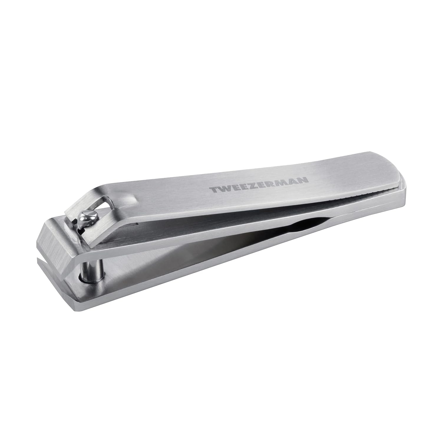 Tweezerman Extra Strength Nail Clippers - Trims Thick Nails, Wide Opening, Stainless Steel 1