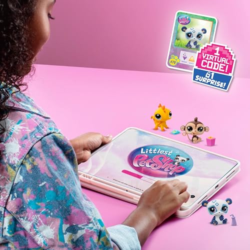 Littlest Pet Shop Bandai Playful Pet Hotel - 6 LPS Minis with Accessories & Virtual Code 19