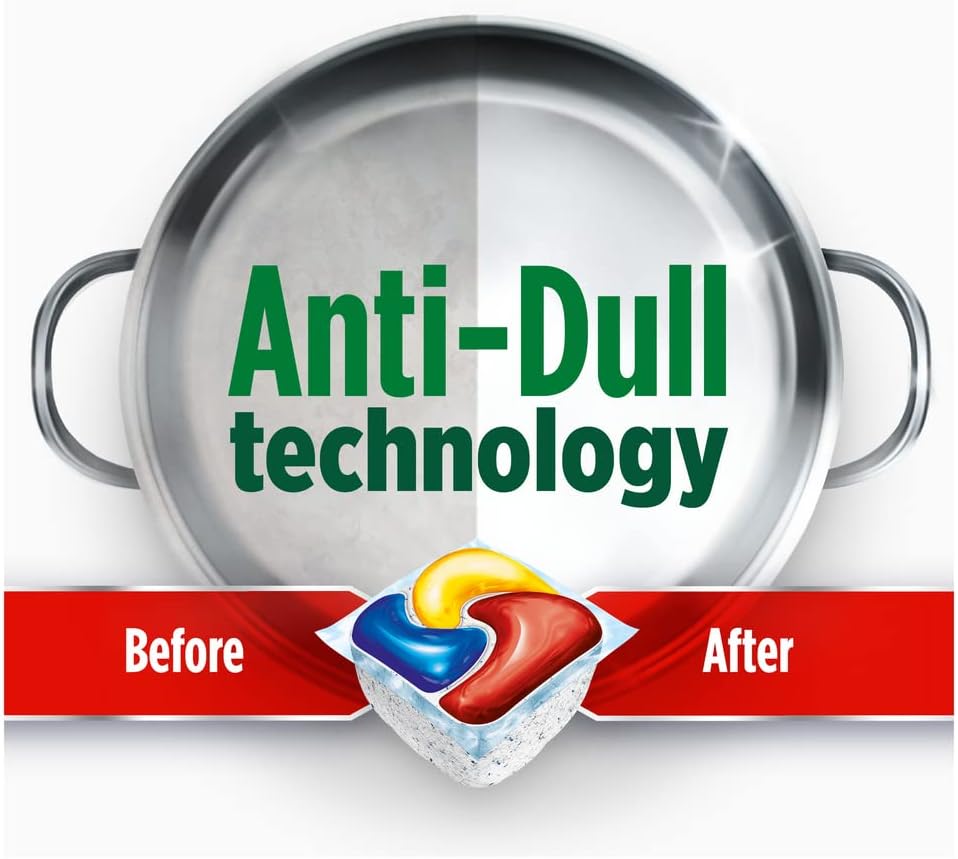 Fairy Platinum Plus Complete Dishwasher Tablets, 40 Tablets, Lemon, With Anti-Dull Technology