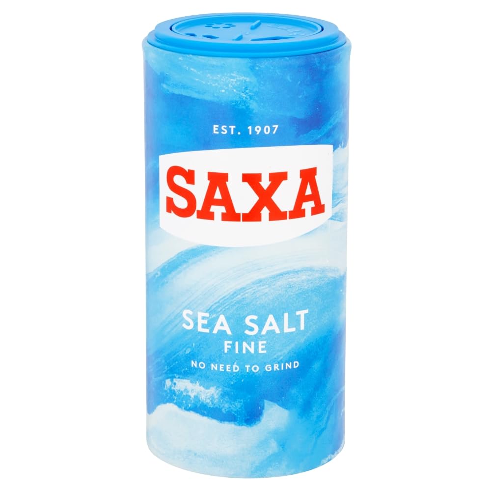 Saxa Fine Sea Salt - Premium Seasoning | Fine Texture | 350 g Drum 2