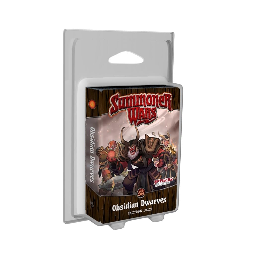 Plaid Hat Games Summoner Wars Obsidian Dwarves Faction Deck – Card Game Expansion