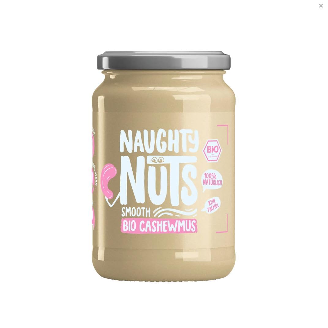 Naughty Nuts - Bio Cashew Butter Smooth (100% Organic Cashew Nuts, No Palm Oil, No Added Sugar)
