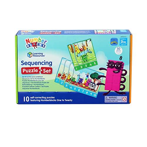 Learning Resources Numberblocks Sequencing Puzzle - Educational Maths Toy for Ages 3-7 10