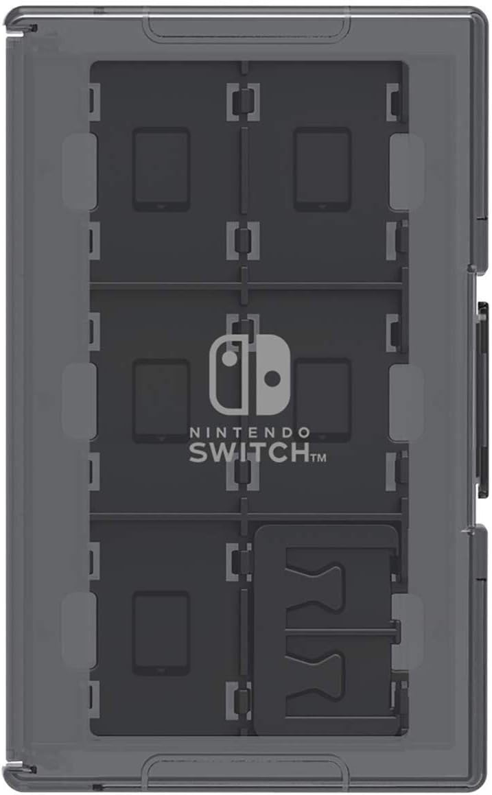 HORI Nintendo Switch Game Card Case - 24-Slot Storage with Micro SD Holder - Black