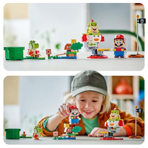 LEGO Super Mario Adventures with Interactive Mario - Bowser Jr.'s Clown Car Playset for Kids 6+ 10