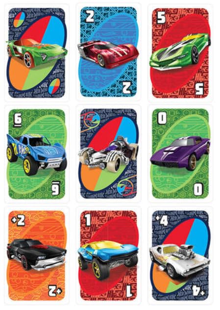 Hot Wheels UNO Express Card Game 4