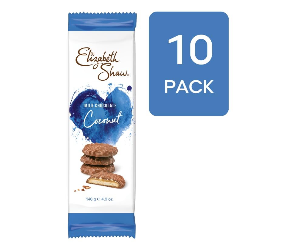 Elizabeth Shaw Coconut Milk Chocolate Crisp Biscuits Case Pack (10 x 140g) 4