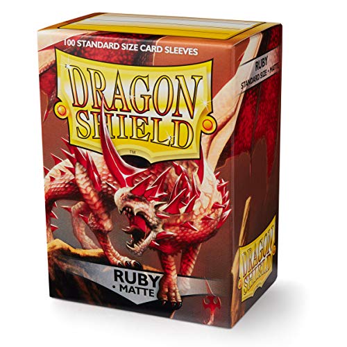 Dragon Shield Ruby Matte Standard Size Card Sleeves (ART11037)