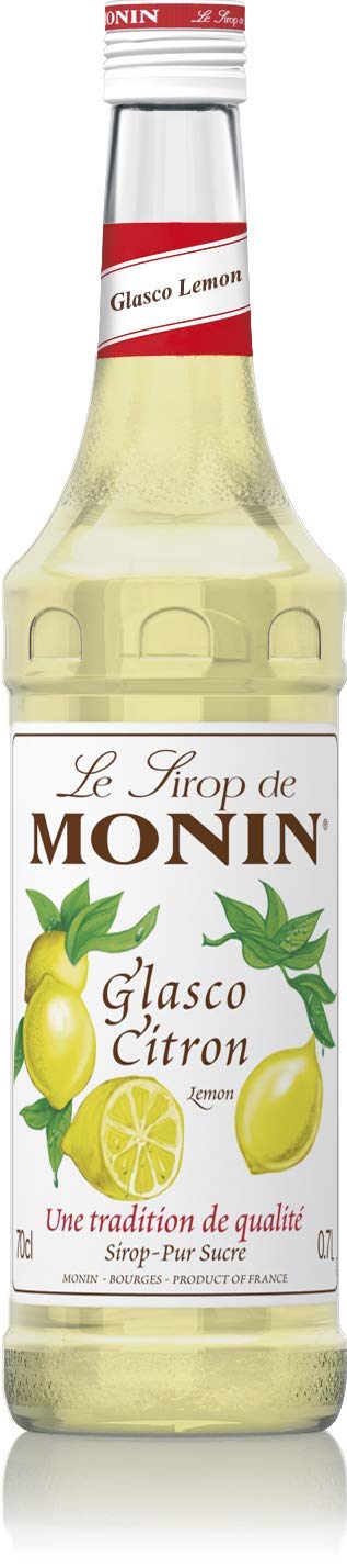 Monin Glasco Lemon Syrup - 700ml | Vegan-Friendly | Natural Flavourings