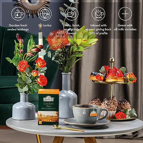 Ahmad Tea Ceylon Black Tea | 20 Individually Foil-Wrapped Teabags 8