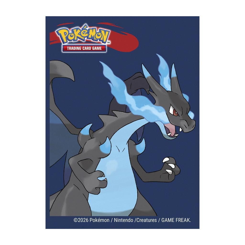 Ultra Pro Mega Charizard X Deck Protector Sleeves | 65 Count | Standard Size | Multicoloured 2