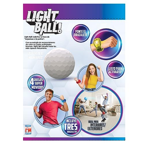 Glow Ball - 4-in-1 Colour Changing Interactive Game with Light-Up Wristbands 6