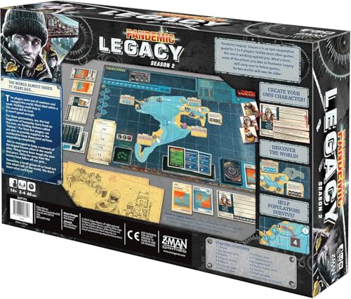Z-Man Games Pandemic Legacy Season 2 Black Edition Board Game 8