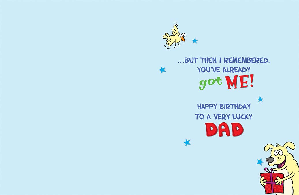 Piccadilly Greetings Humour Birthday Card for Dad | 8 x 6 Inches | Made in the UK 2