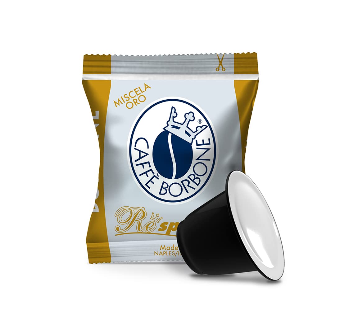 CAFFÈ BORBONE Respresso Gold Coffee Blend - 100 Capsules | Nespresso Compatible