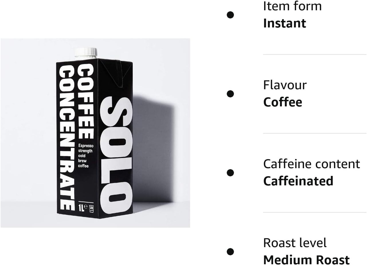 Solo Coffee - Cold Brew Coffee Concentrate | Espresso Strength | Barista Grade