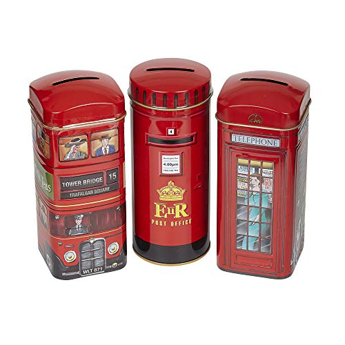 New English Teas Heritage Range English Icons - English Tea Selection Triple Tin Gift Pack 3