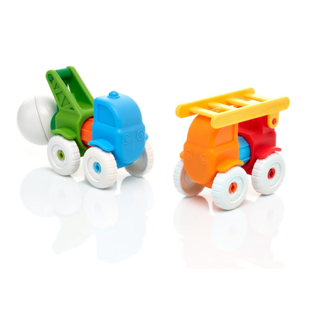 SMARTMAX My First Vehicles Magnetic Building Set - 13 Pieces | Ages 1-5 Years 5