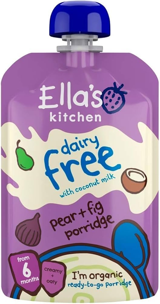 Ella's Kitchen - Organic Dairy Free Pear & Fig Porridge (Stage 1) 100g (Pack of 6)