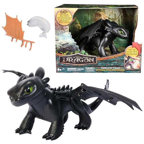 Dreamworks Dragons How to Train Your Dragon - Interactive Toothless Figure with Sound & Motion 9