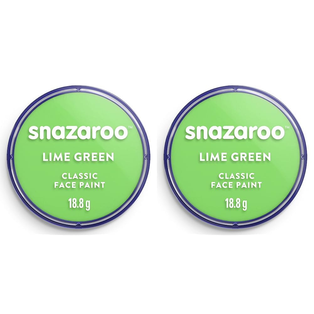 Snazaroo - Classic Face and Body Paint (18.8g, Lime Green)