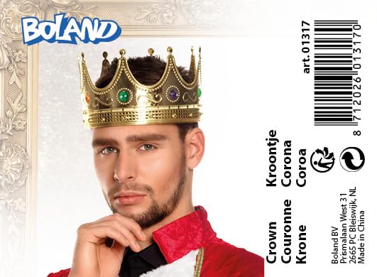 Boland Crown for Men Fancy Dress Costume Accessory for Nativity Medieval Book Day 4
