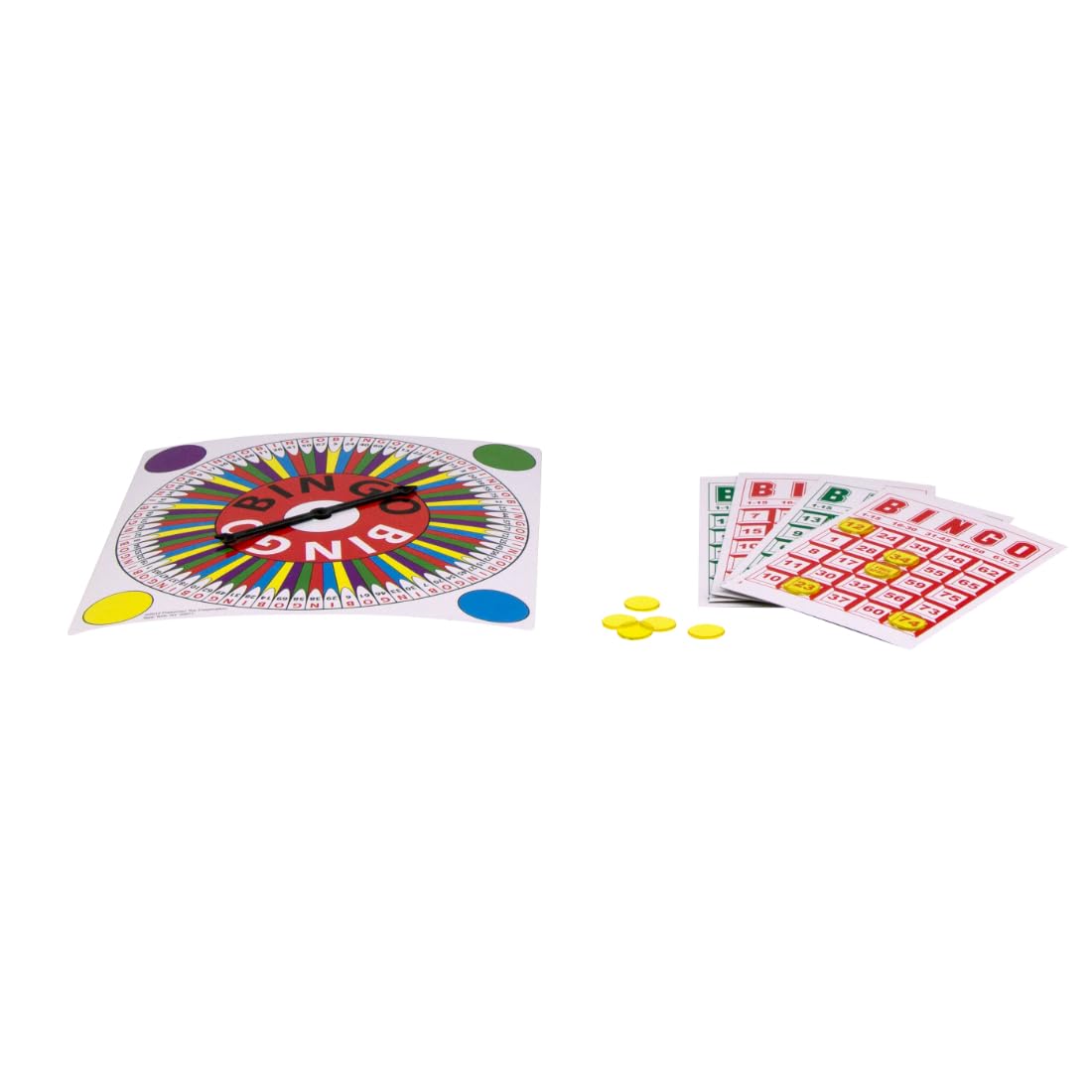 Pressman Classic Bingo Set with Spinner, Bingo Cards & Plastic Markers