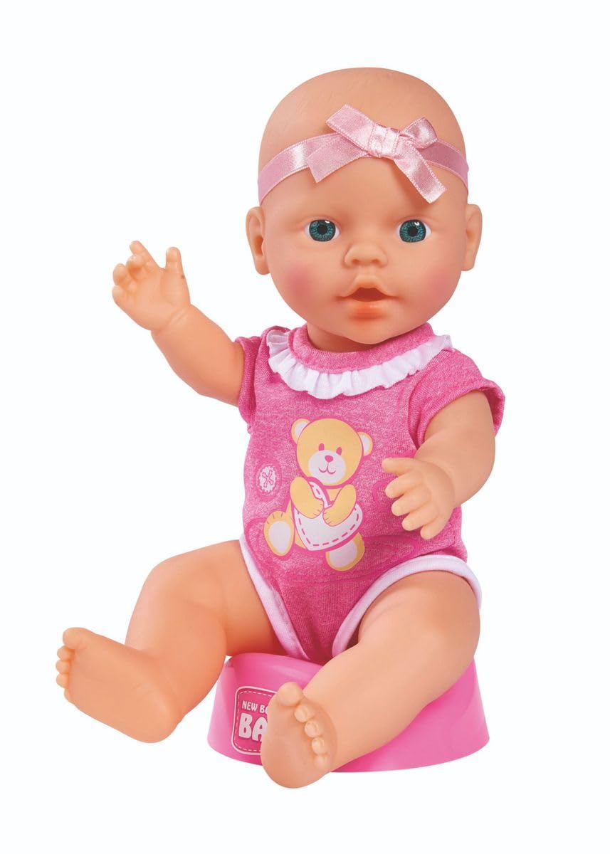 Simba New Born Baby Cute Doll - 30cm Vinyl Doll with Drinking & Wet Function 10