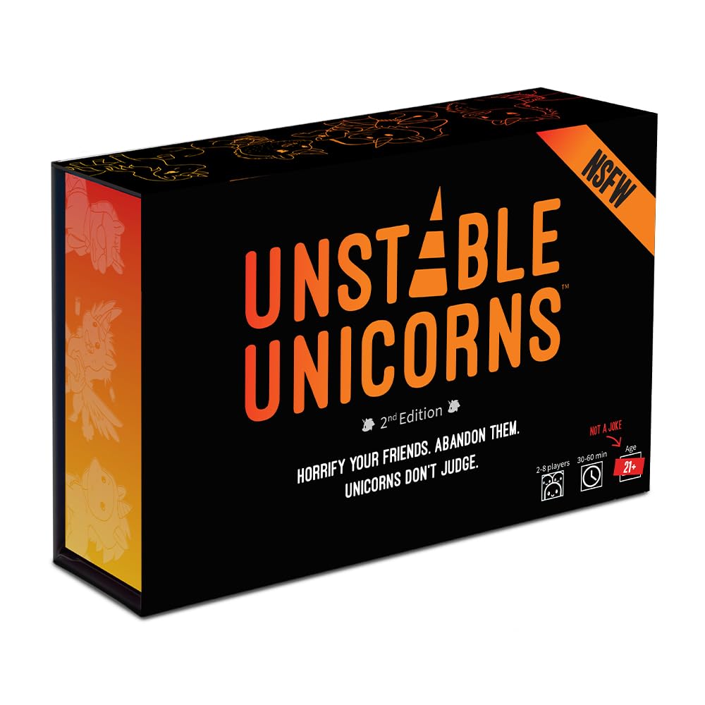 Unstable Games Unstable Unicorns NSFW Edition Card Game | Ages 21+ | 2-8 Players | 30-45 Min 1