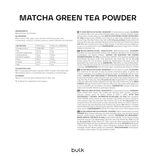 Bulk Matcha Green Tea Powder - 500g Unflavoured Shade-Grown for Smoothies, Baking & Drinks 3