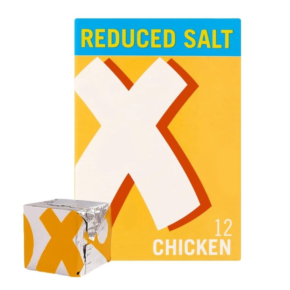 OXO Reduced Salt Chicken Stock Cubes - 12 Count | Big Flavour | 71g Pack 2