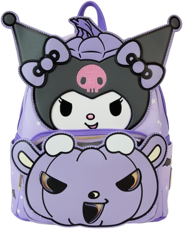 Loungefly Sanrio Kuromi Pumpkin Glow Mini Backpack