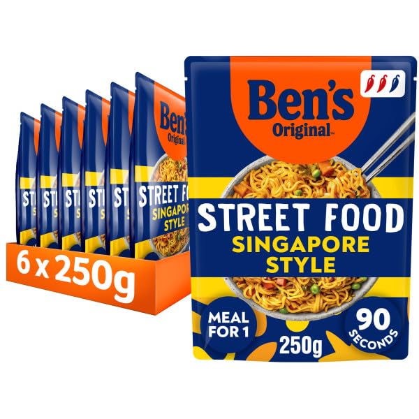 Ben's Original - Street Food Singapore Style Noodles Ready Meal (6 x 250g)