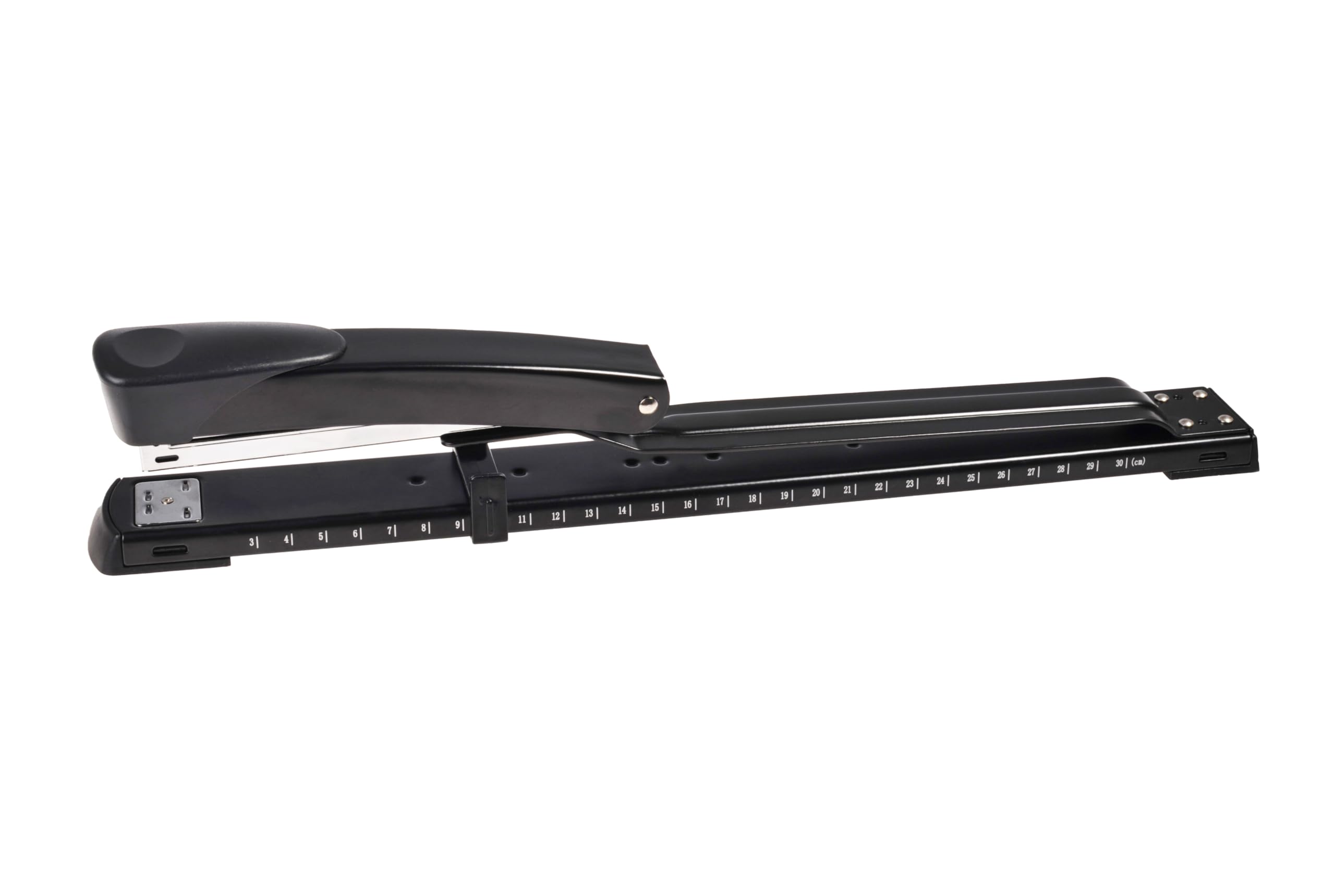 Pavo Metal Long Arm Stapler - Black | 20 Sheet Capacity | 300mm Depth