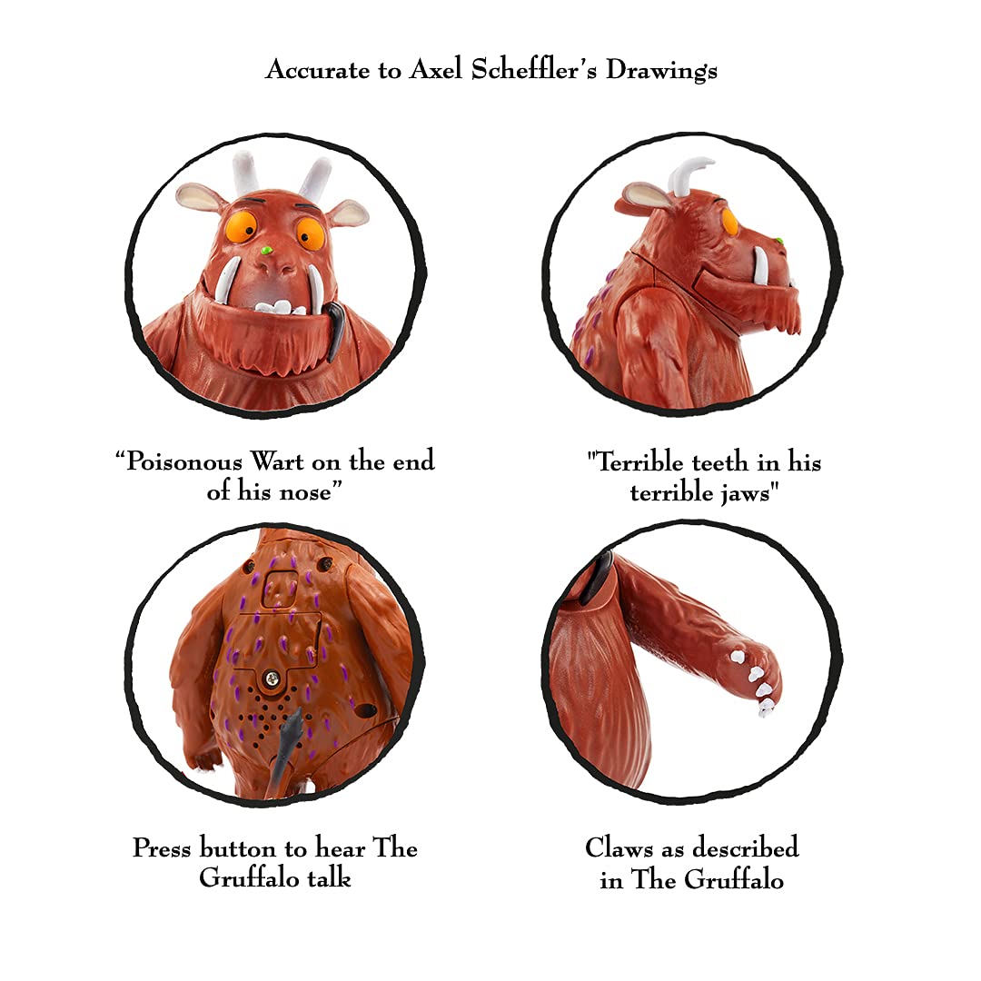 The Talking Gruffalo Action Figure - Interactive 12cm Poseable Toy with Movie Sounds 8