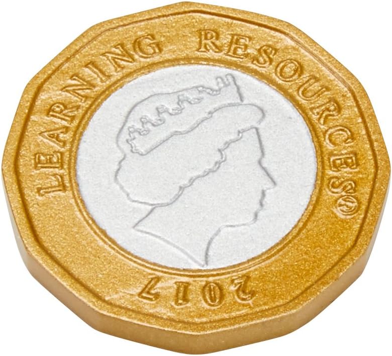 Learning Resources New Design £1 Coin Set - Educational Play Money for Ages 3+ 3