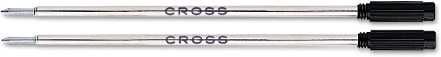 Cross Kugelschreiber-Mine – mittlere schwarze Tinte (8513-2), 2 pro Karte 2