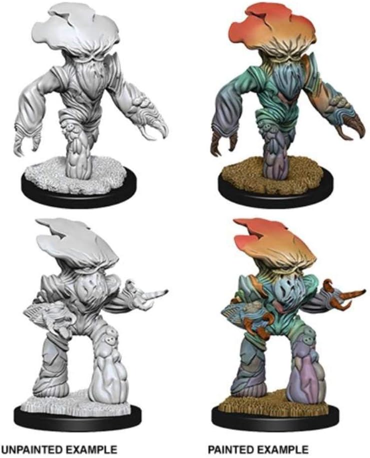 WizKids WZK73405 2-Pack Unpainted Myconid Miniatures