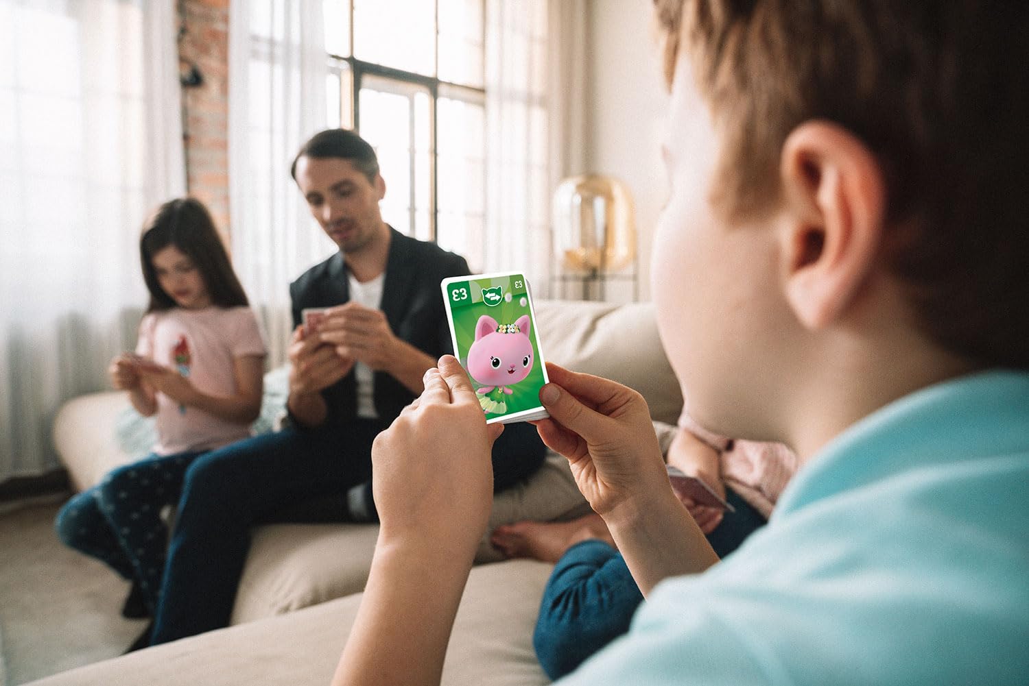 Shuffle Gabby's Dollhouse 4 in 1 Card Game for Kids - Snap, Pairs, Happy Families & Action Game 3