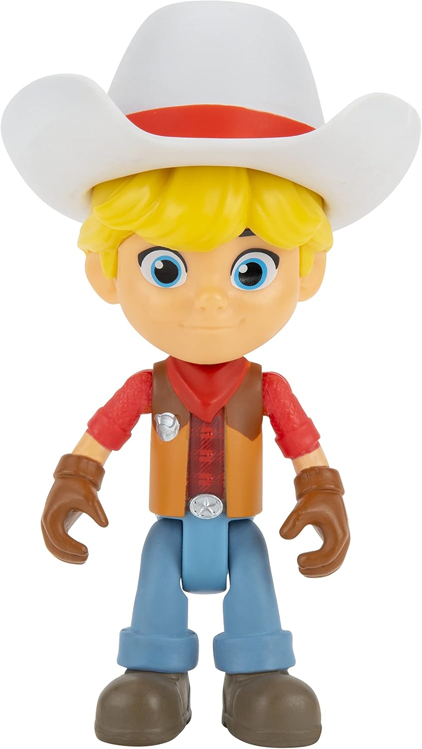 Dino Ranch Jon & Blitz Chariot Vehicle - Pull-Back Action with 3" Figure, Ages 3+