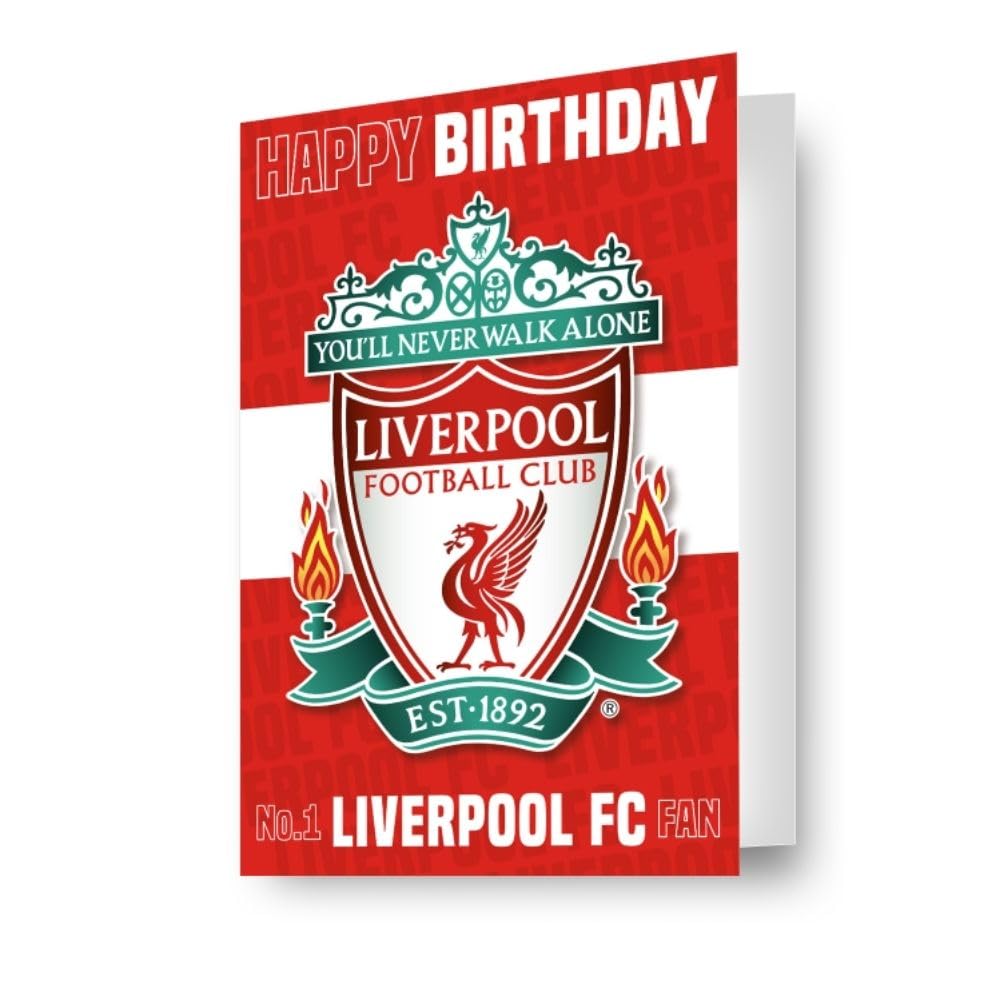 Danilo Promotions LTD Liverpool FC Birthday Card 3D-Effect Lenticular A5 Multi Color