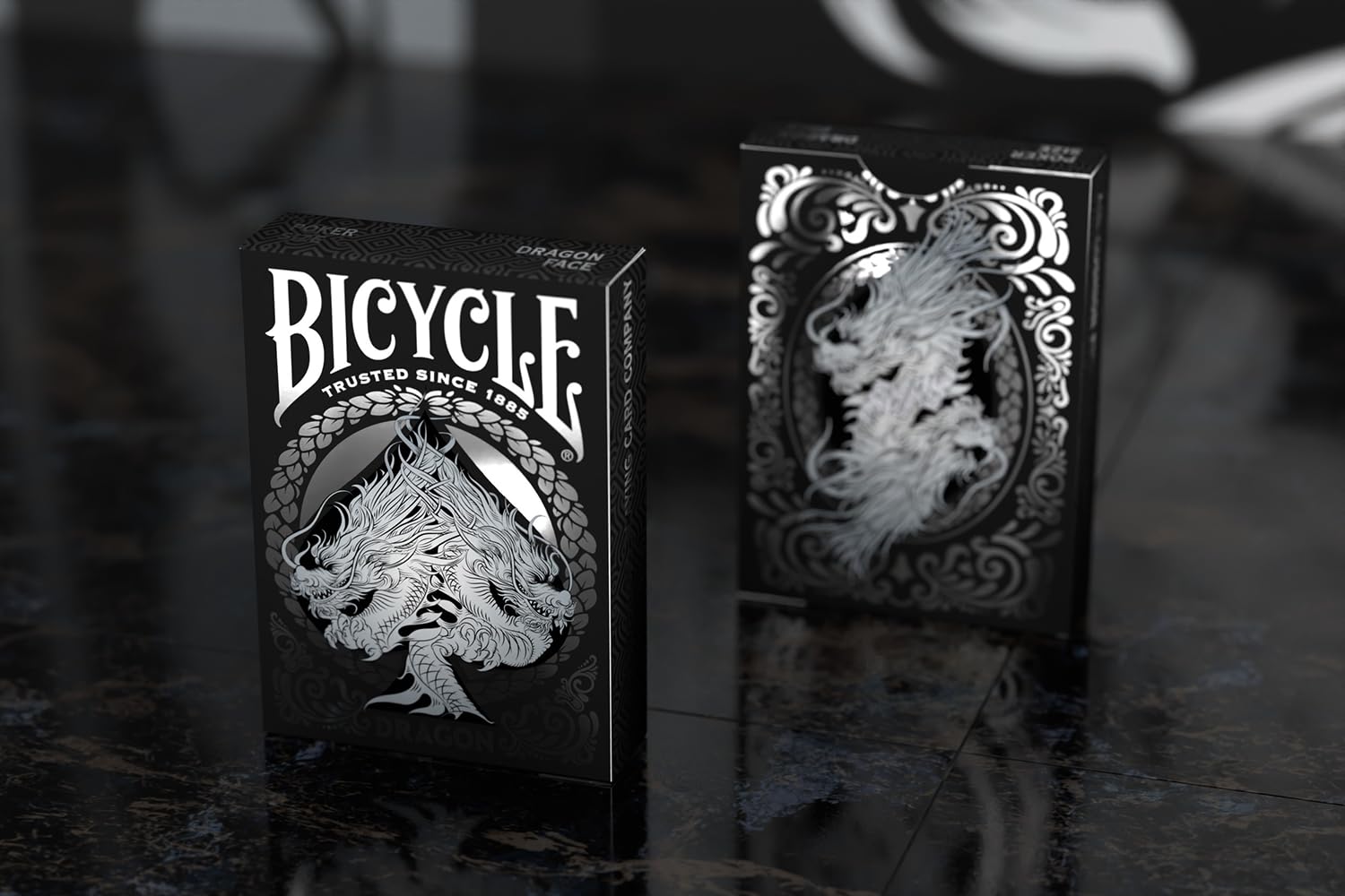 Bicycle Black Dragon Playing Cards - Air Cushion Finish | Unisex Adult | 1 Deck 4