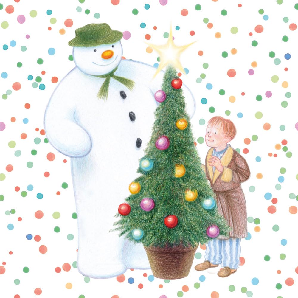 Anniversary House - The Snowman Festive Party Lunch Napkins 3-Ply, 33 cm, Multi-Colour 5
